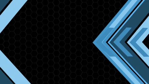 Honeycomb background geometric chevrons on left and right modern tech abstr.. Stock Footage 335489029