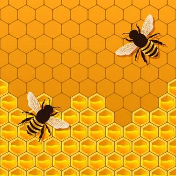 Honeycomb background Stock Illustration