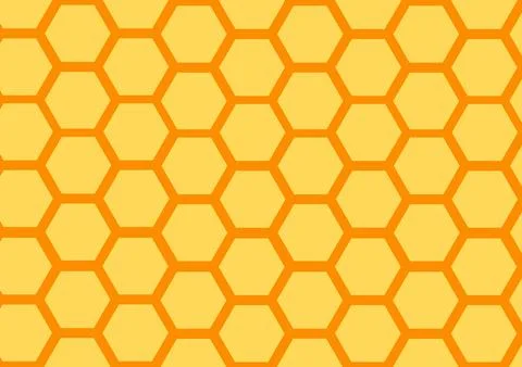 Honeycomb background with natural theme Stock Illustration