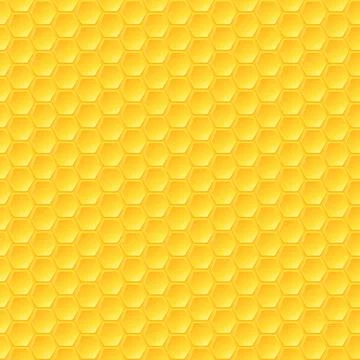 Honeycomb background, seamless hexagons pattern, vector illustration Stock Illustration