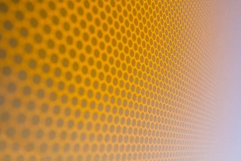 Honeycomb background texture from a reflective surface of a traffic sign Stock Photos