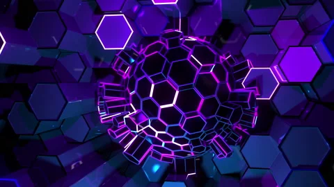 Honeycomb ball Stock Footage 135462017
