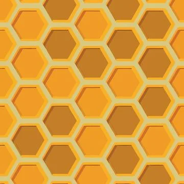 Honeycomb based yellow hexagonal pattern 스톡 일러스트