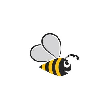 Honeycomb bee animal logo vector image Stock Illustration