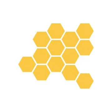 Honeycomb bee icon Stock Illustration