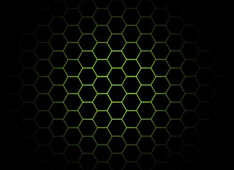 Honeycomb black background Stock Photos