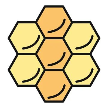 Honeycomb cell structure showing hexagon design Stockillustratie
