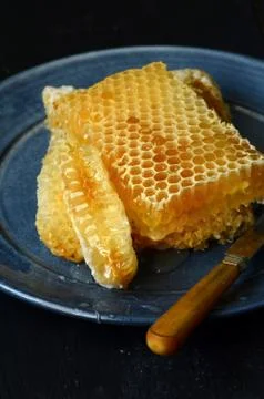 Honeycomb close up Stock Photos