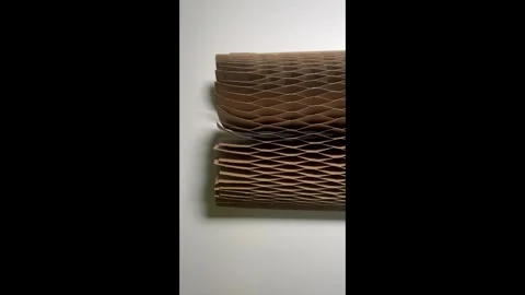 Honeycomb core paper cell Video stock 305314660