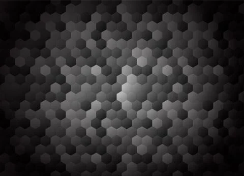 Honeycomb dark background. Vector stock illustration for poster Stock Illustration