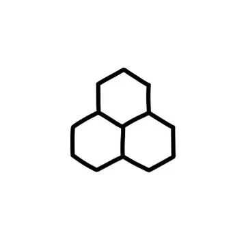 Honeycomb doodle icon, vector line illustration Stock Illustration