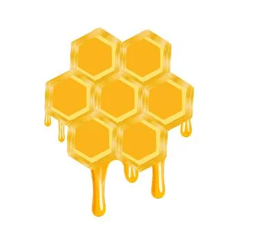 Honeycomb dripping Stock Illustration