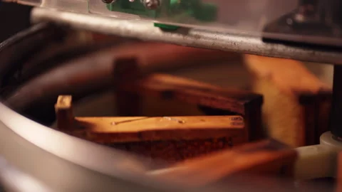 Honeycomb in extractor Stock Footage 287947319