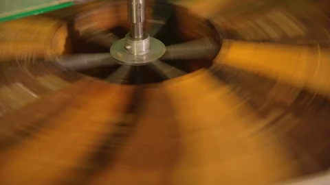 Honeycomb in frames being spun in extractor Stock Footage 111993173