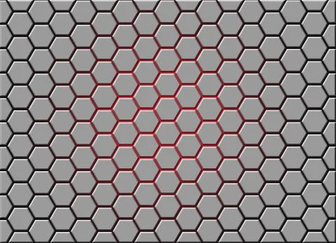 Honeycomb gray background Foto stock