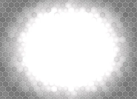 Honeycomb grey abstract background. Vector stock illustration for poster Stock Illustration