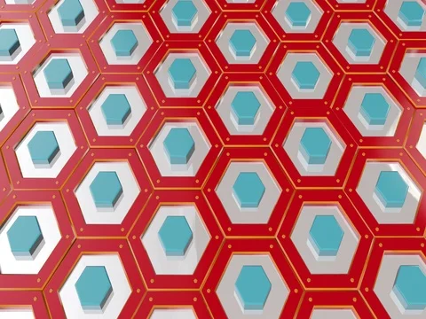 Honeycomb Grid Animation 스톡 동영상 83711946