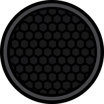 Honeycomb grid light modifier studio reflector Stock Illustration