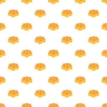 Honeycomb hexagon pattern creating sweet natural background Ilustração Stock