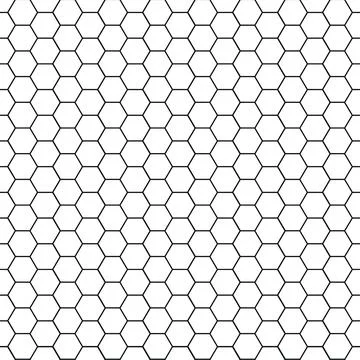 Honeycomb hexagonal seamless pattern. Texture bee comb grid. Grid design, v.. Stock Illustration