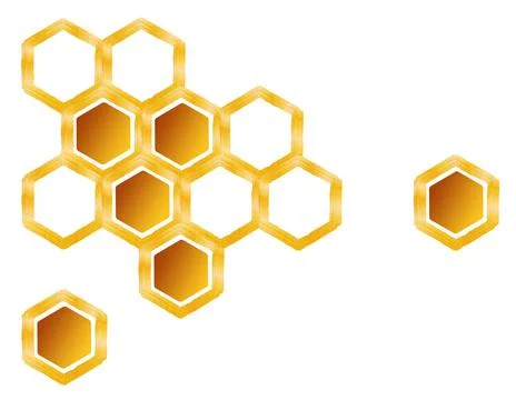 Honeycomb honey Stock Illustration