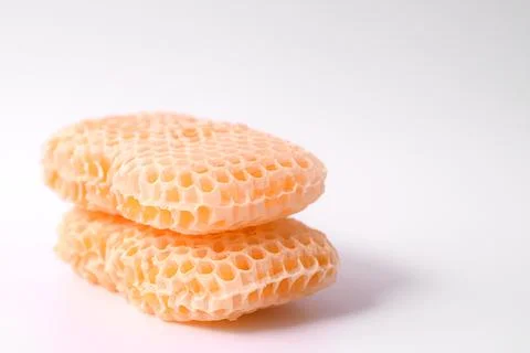 Honeycomb with honey of rectangular shape. Stock Photos