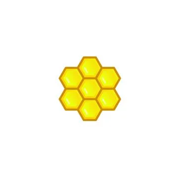 Honeycomb icon logo Stock Illustration