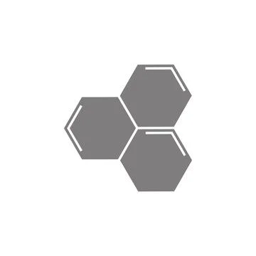 Honeycomb icon. Simple web black icon, can be used as web element icon Stock Illustration