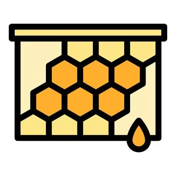 Honeycomb icon vector flat Stock Illustration