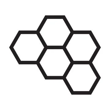 Honeycomb icon vector for graphic design, logo, web site, social media, mobil Stock Illustration
