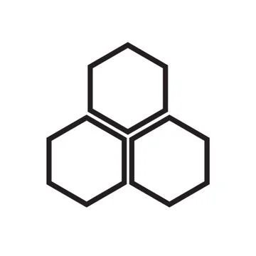 Honeycomb icon on white background. flat style. Honeycomb icon for your web Stock Illustration