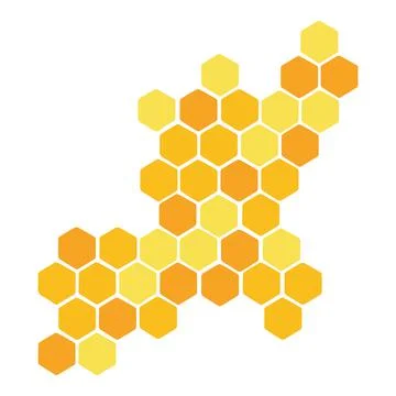 Honeycomb icon on white background. flat style design. Stock Illustration