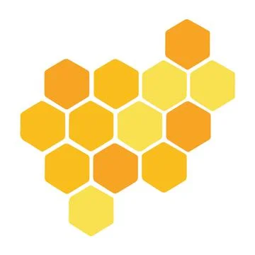 Honeycomb icon on white background. flat style design. Stock Illustration