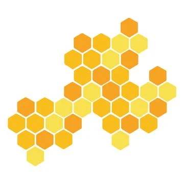 Honeycomb icon on white background. flat style design. Stock Illustration
