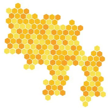 Honeycomb icon on white background. flat style design. Stock Illustration