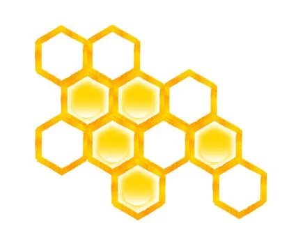 Honeycomb isolated Stock Photos
