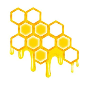 Honeycomb isolated Stock Photos