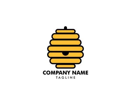 Honeycomb Logo Template Design Vector Stock Illustration