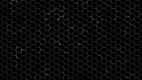 Honeycomb. Net. Electrical discharges. Background. Stock Footage 160843486