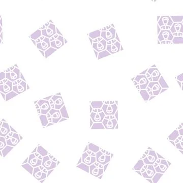 Honeycomb networking glyph vector seamless pattern Illustrazione stock