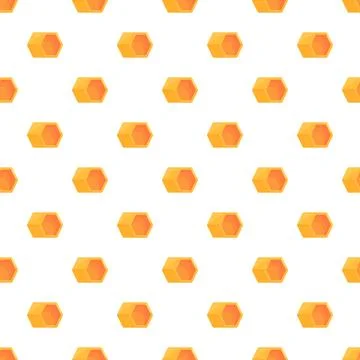 Honeycomb pattern creating repeating hexagonal cells background Stockillustratie