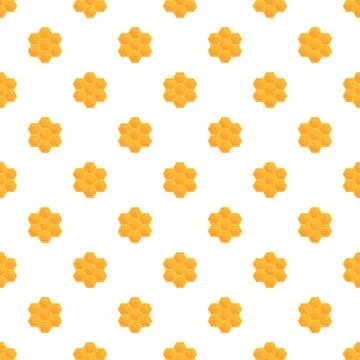 Honeycomb pattern creating a sweet natural background texture Stock Illustration