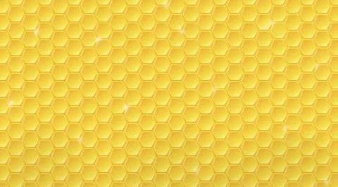 Honeycomb pattern. Geometric hive background. Eps10 vector. Stock Illustration