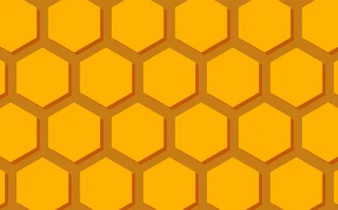 Honeycomb Pattern Vector Illustration Stock Illustration