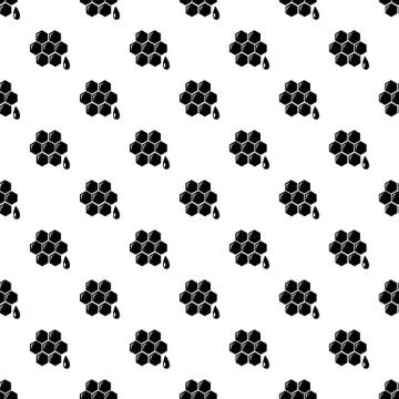 Honeycomb pattern vector seamless Stock Illustration