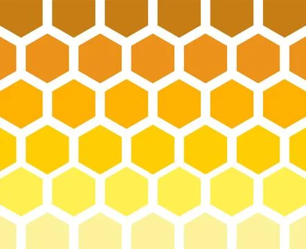 Honeycomb Pattern in Warm Tones Stock Illustration