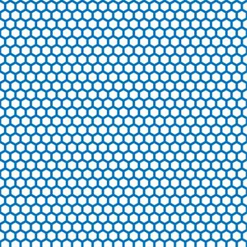 Honeycomb seamless pattern in blue color Stock Illustration