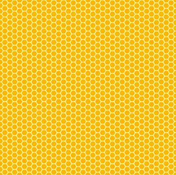 Honeycomb seamless pattern. Vector hexagon background Stock Illustration