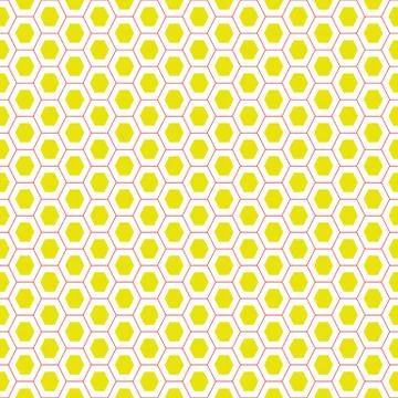 Honeycomb seamless vector pattern Stock Illustration