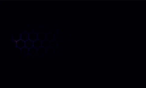 Honeycomb shiny  blue background. Vector stock illustration for poster Stock Illustration